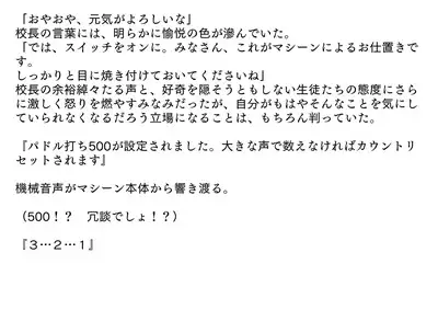 裏切られた生徒会長 強制お仕置きショー