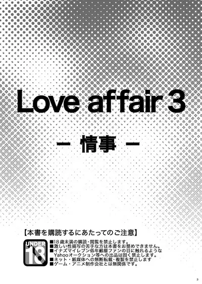 [Viva Mikinosuke (Katazaki Miki)] Love Affair 3 (Inazuma Eleven)