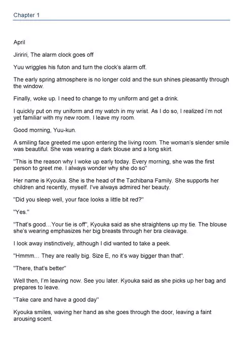 Tachibana-san-chi no Dansei Jijou Chapter 1 to 3