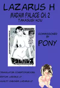 [Takasugi Kou] Madam Palace Ch. 1-2 [English] [Lazarus H]