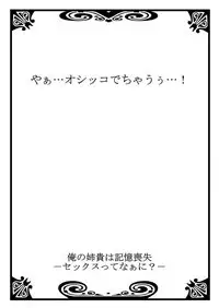 俺の姉貴は記憶喪失-セックスってなぁに？