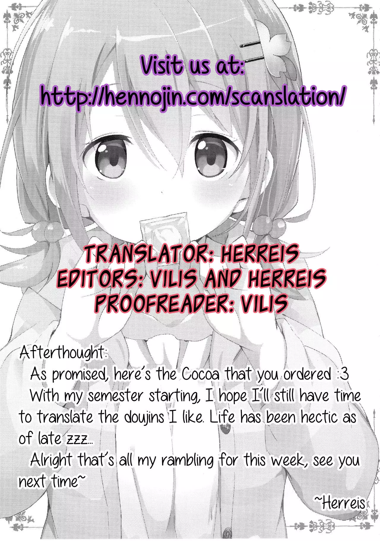 Gochuumon no Cocoa desu | The Order is Cocoa