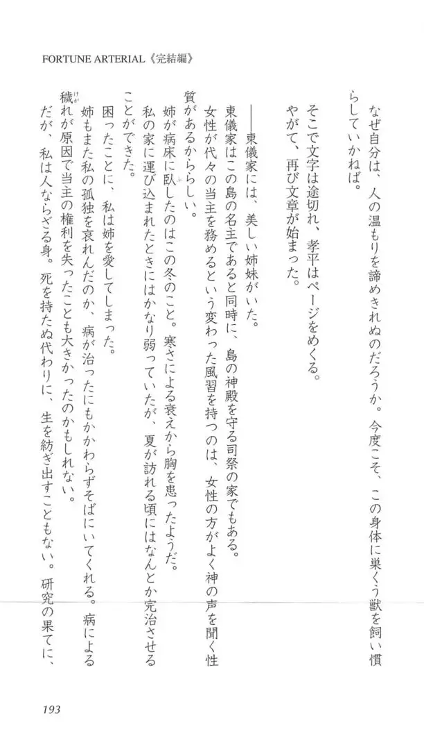 FORTUNE ARTERIAL 完結編