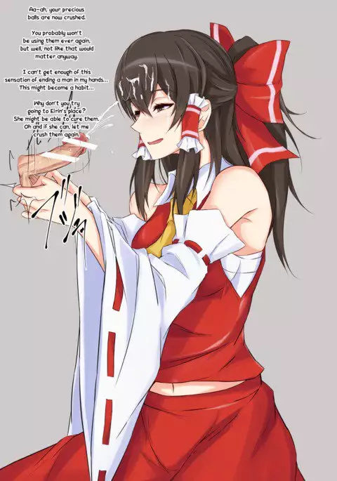 Tamatsubushi Reimu | Balls crushing Reimu