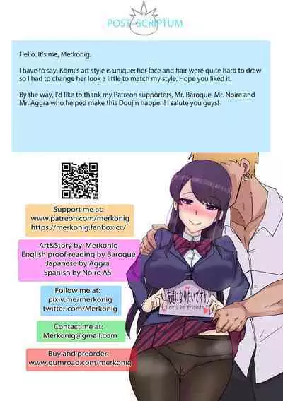 [Merkonig] B-Trayal 37 (Komi-san wa, Komyushou desu.) [阿莱恩个人汉化]