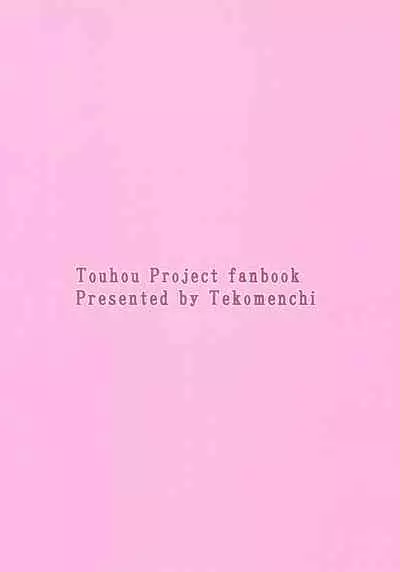 (C99) [Tekomenchi (Techi)] Gensatsu - Gensou Shoujo Jii Tousatsuroku (Touhou Project)